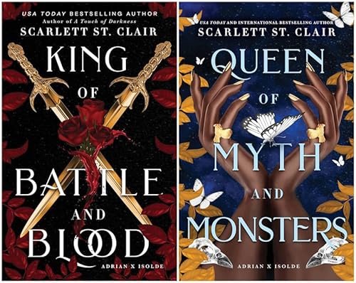 Adrian X Isolde 2 Books Collection (Hardcover Edition) : King of Battle and Blood & Queen of Myth and Monsters