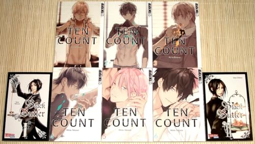 TEN COUNT 1-6 Rihito Takarai + BLACK BUTLER 1+2 Yana Toboso - CARLSEN MANGA / TOKYOPOP