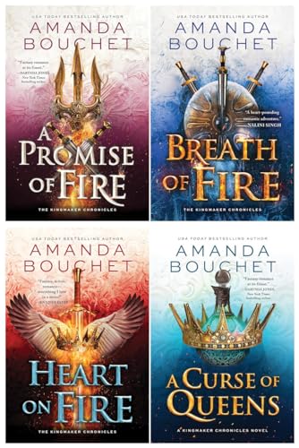 The Kingmaker Chronicles Series 4 Books Set - A Promise of Fire, Breath of Fire, Heart on Fire, A Curse of Queens
