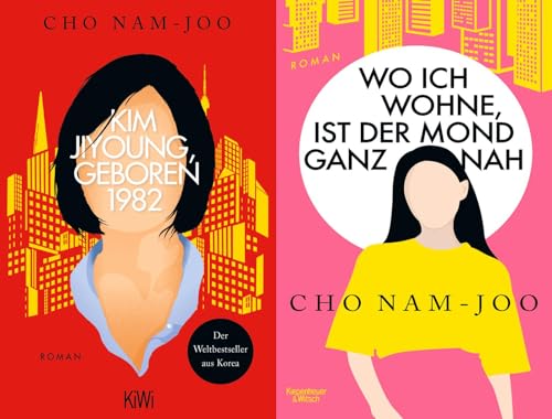 Kim Jiyoung, geboren 1982 + Wo ich wohne, ist der Mond ganz nah + 1 exklusives Postkartenset