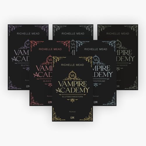 Die Vampire-Academy-Reihe Band 1-6 plus 1 exklusives Postkartenset