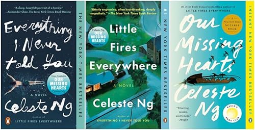 Celeste Ng Bestselling 3 Set - Everything I Never Told You, Little Fires Everywhere, Our Missing Hearts (Paperback)