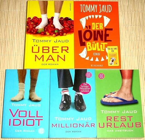 5x Tommy Jaud: Übermann + Der Löwe büllt + Vollidiot + Millionär + Resturlaub