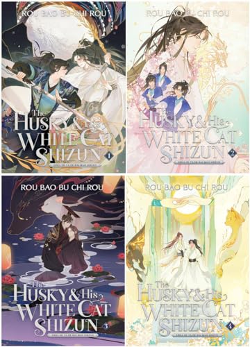 The Husky and His White Cat Shizun: Erha He Ta De Bai Mao Shizun (Novel) 4 Books Set (Vol. 1 - Vol. 4)