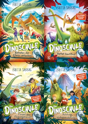 Die Dinoschule Band 1-4 plus 1 exklusives Postkartenset