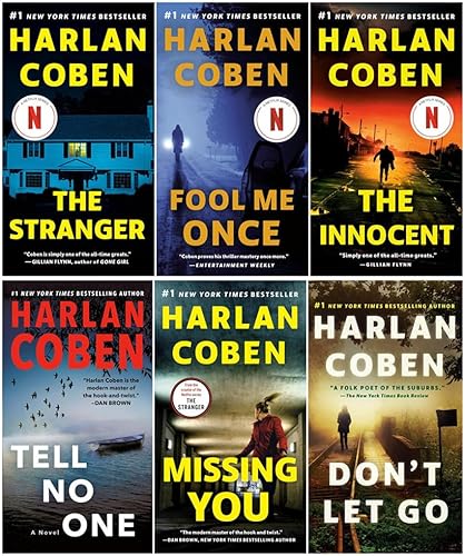 Harlan Coben Best selling 6 Books Collection (The Stranger, Fool Me Once, The Innocent, Tell No One, Missing You, Don't Let Go)