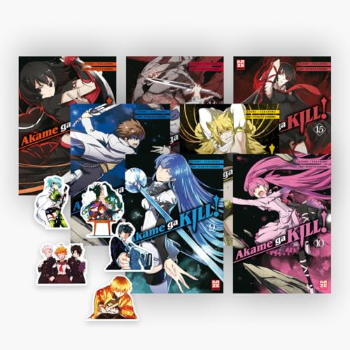 Akame ga KILL Band 9-15 plus 1 exklusives Stickerset