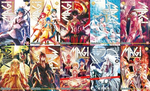 Magi - The Labyrinth of Magic Band 10-19 plus 1 exklusives Postkartenset
