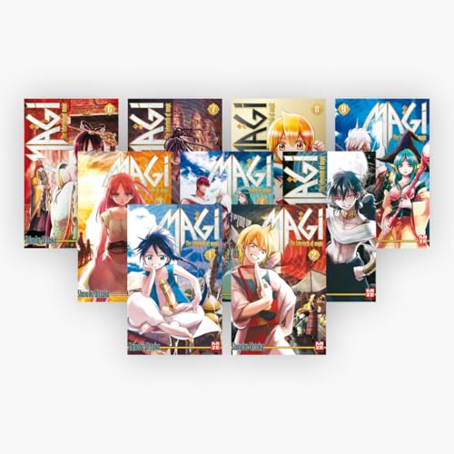 Magi - The Labyrinth of Magic Band 1-9 plus 1 exklusives Postkartenset