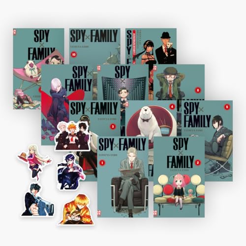 Spy x Family in 11 Bänden + 1 exklusives Stickerset