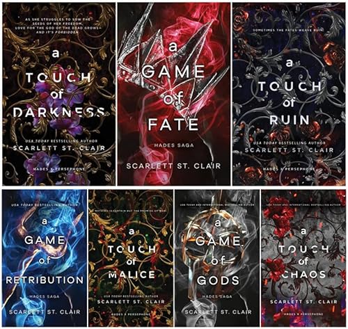 Hades x Persephone Saga Series 7 Books Set - A Touch of Darkness, A Game of Fate, A Touch of Ruin, A Game of Retribution, A Touch of Malice, A Game of Gods, A Touch of Chaos