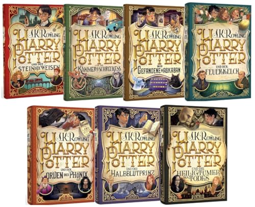 Harry Potter gebundene Reihe, Band 1 – 7 in der 20-jährigen Jubiläumsedition