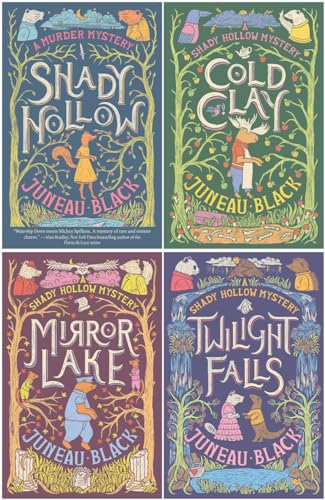 A Shady Hollow Mystery Series 4 Books Set By Juneau Black - Shady Hollow, Cold Clay, Mirror Lake, Twilight Falls