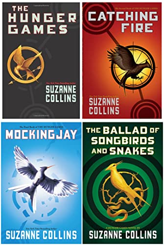 Hunger Games Complete 4 Hardcover Book Set: 1.The Hunger Games, 2.Catching Fire, 3.Mockingjay, 4.The Ballad of Songbirds and Snakes
