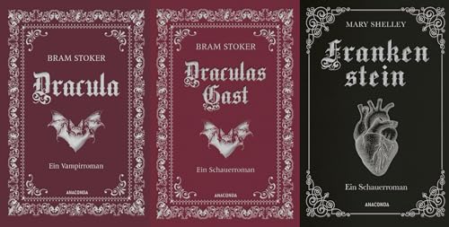Dracula / Draculas Gast / Frankenstein - 3 Schauerromane plus 1 exklusives Postkartenset