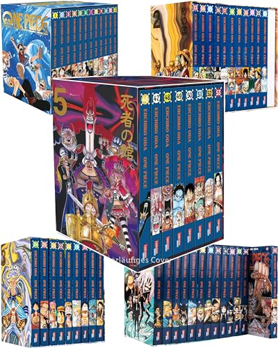 One Piece Sammelschuber 1 bis 5 im exklusiven Bundle (inklusive Band 1 - 53)