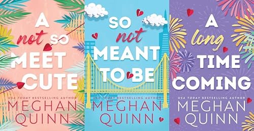 Meghan Quinn Cane Brothers Series 3 Books Set - A Not So Meet Cute, So Not Meant to Be, A Long Time Coming