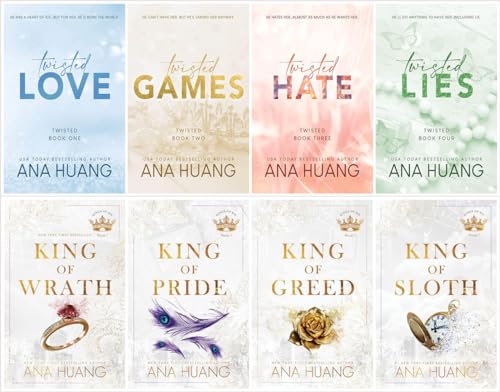 Ana Huang Bestselling 8 Books collection: Twisted Love, Games, Hate, Lies & King of Wrath, King of Pride, King of Greed, King of Sloth