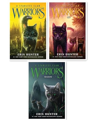 Warriors: A Starless Clan Series 3 Books Set - River, Sky, Shadow (Paperback Edition)