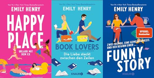 Happy Place / Book Lovers / Funny Story + 1 exklusives Postkartenset