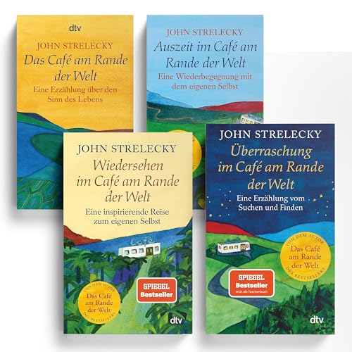Das Café am Rande der Welt 4er-Set: Erzählungen über den Sinn des Lebens, Wiedersehen, Auszeit & Überraschung - Inspirierende Erzählungen und Reise zum eigenen Selbst + exklusives Lesezeichen