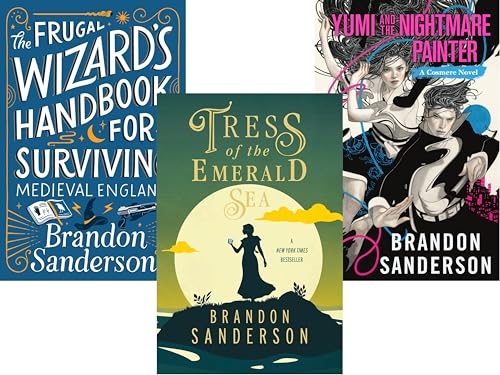 Secret Projects Series 3 Books Set – Tress of the Emerald Sea, The Frugal Wizard's Handbook for Surviving Medieval England, and Yumi and the Nightmare Painter