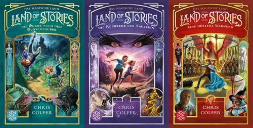 Die Land of Stories-Reihe Band 1-3 plus 1 exklusives Postkartenset