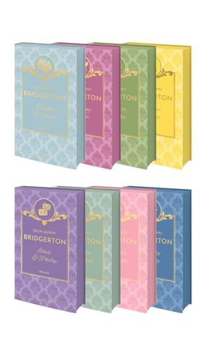 Bridgerton Schmuckausgabe im Set (Band 1-8) mit wunderschönem Farbschnitt – limitierte Kollektion