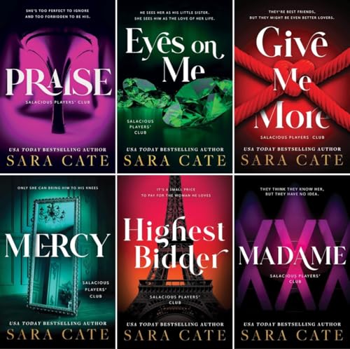 Salacious Players' Club Series 6 Books Set - Praise, Eyes on Me, Give Me More, Mercy, Highest Bidder, Madame