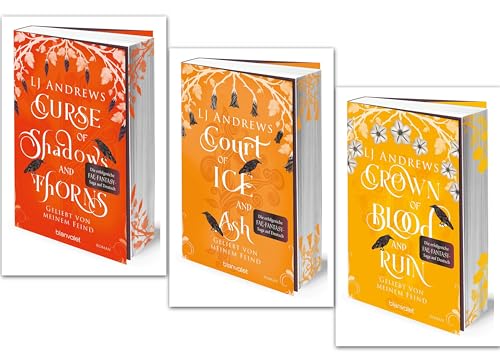 LJ Andrews - Geliebt von meinem Feind, Curse of Shadows and Thorns, Court of Ice and Ash, Crown of Blood and Ruin (Blanvalet Verlag)