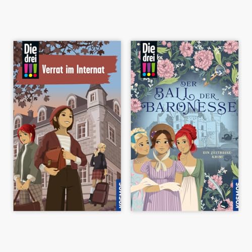 Die drei !!!: Verrat im Internat + Der Ball der Baronesse + 1 exklusives Postkartenset