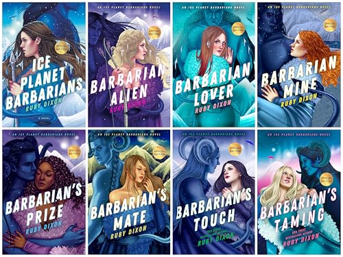 Ice Planet Barbarians Series 8 Books Set (Book 1 – Book 8) Ice Planet Barbarians, Barbarian Alien, Barbarian Lover, Barbarian Mine, Barbarian's Prize, Barbarian's Mate, Barbarian's Touch, and