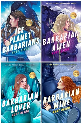 Ice Planet Barbarians Series Books Set I (Book 1 - Book 4) Ice Planet Barbarians, Barbarian Alien, Barbarian Lover, and Barbarian Mine