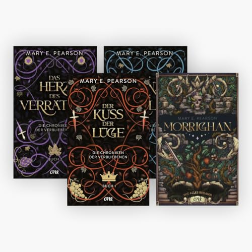 Die Chroniken der Verbliebenen Band 1-3 + Morrighan - Wie alles begann in der Farbschnittausgabe + 1 exklusives Postkartenset