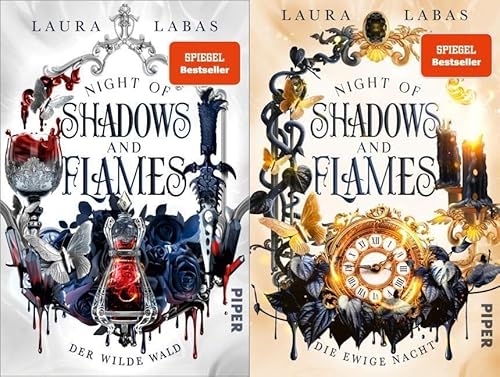 Night of Shadows and Flames Band 1+2 plus 1 exklusives Postkartenset