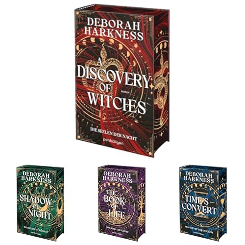 Deborah Harkness-Set: "A Discovery of Witches - Die Seelen der Nacht" + "Shadow of Night - Wo die Nacht beginnt" + "The Book of Life - Das Buch der Nacht" + "Time’s Convert" (All Souls, Band 1-4)