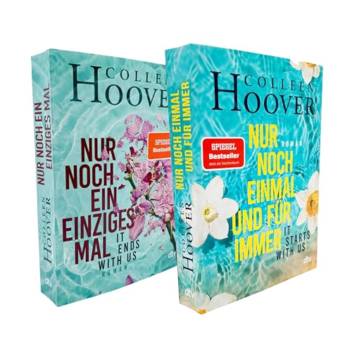 Nur noch ein einziges Mal & It Starts with Us – Nur noch einmal und für immer, Spiegel-Bestseller-Set von Colleen Hoover, Band 1 & 2, mit gratis Lesezeichen, emotional und packend, für Romantik-Fans