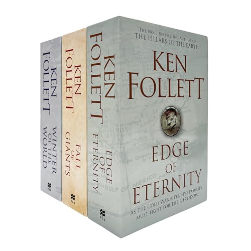 The Century Trilogy Collection 3 Books Set by Ken Follett (Fall of Giants, Winter of the World, Edge of Eternity)