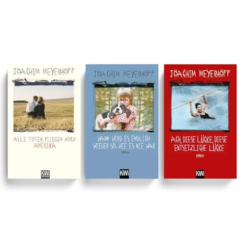 Joachim Meyerhoff Bücher-Set: Alle Toten fliegen hoch Teil 1-3 ("Amerika", "Wann wird es endlich...", "Ach, diese Lücke") + exklusives Lesezeichen, Humorvolle Bestseller-Romane über Familie & Verlust
