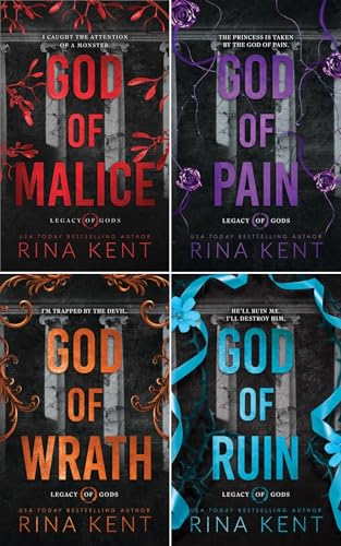 Legacy of Gods Series 4 Books Set - God of Malice, God of Pain, God of Wrath, God of Ruin
