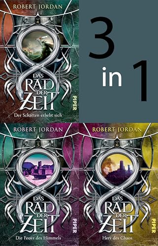 Bundle: Das Rad der Zeit 4 bis 6 (Das Rad der Zeit): Der Schatten erhebt sich; Die Feuer des Himmels; Herr des Chaos | Die Buch-Serie zur großen prime video-Serie »Wheel of Time« (WoT)!