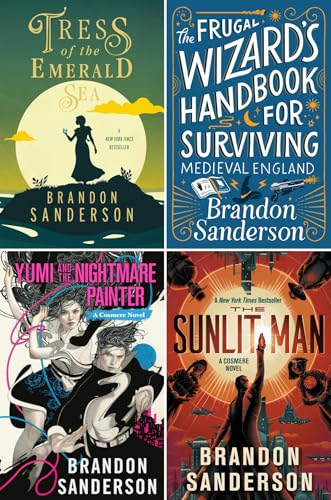 Secret Projects Series 4-Book Collection Set - Tress of the Emerald Sea, The Frugal Wizard's Handbook for Surviving Medieval England, Yumi and the Nightmare Painter, The Sunlit Man