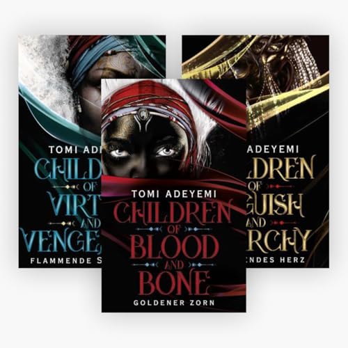 Die Children of Blood and Bone-Reihe Band 1-3 plus 1 exklusives Postkartenset