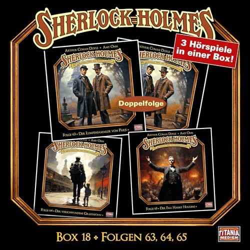 Sherlock Holmes - Die geheimen Fälle des Meisterdetektivs,: Sherlock Holmes - Die geheimen Fälle des Meisterdetektivs, Box 18 - Folgen 63, 64, 65