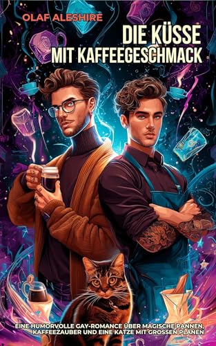 Die Küsse mit Kaffeegeschmack: Eine humorvolle Gay-Romance über magische Pannen, Kaffeezauber und eine Katze mit großen Plänen