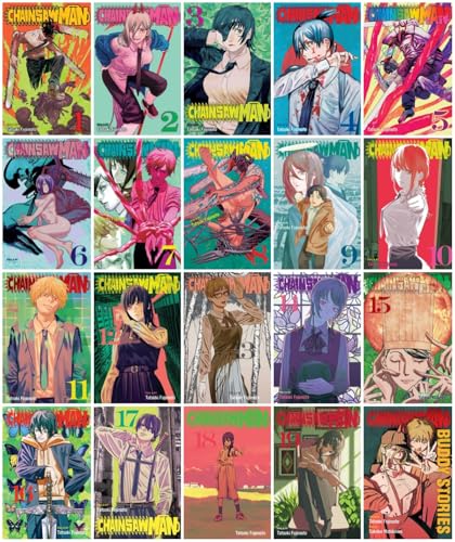 The Chainsaw Man Manga Series 19-Book Ultimate Collection Set (Vol.1 to Vol.18 & Buddy Stories) - Dark Action Fantasy of Devils and Hunters