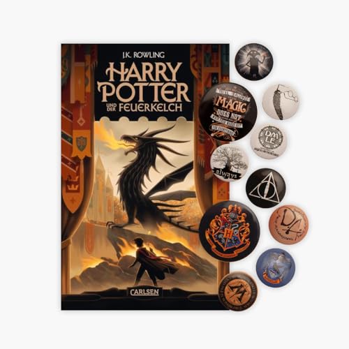Harry Potter und der Feuerkelch + 1 original Button