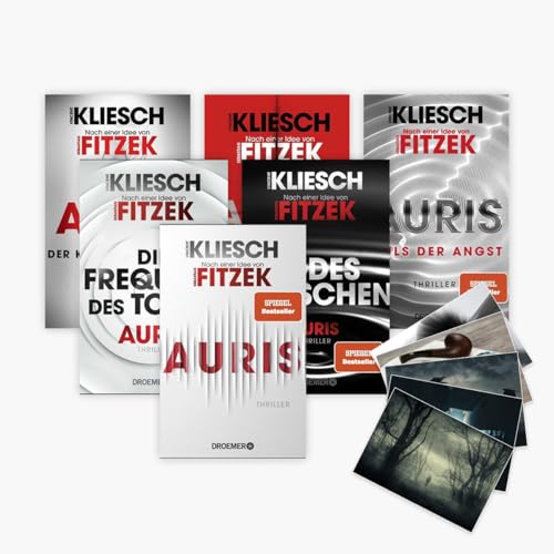 Vincent Kliesch und Sebastian Fitzek: Die Auris Thriller-Reihe Band 1-6 plus 1 exklusivem Postkartenset