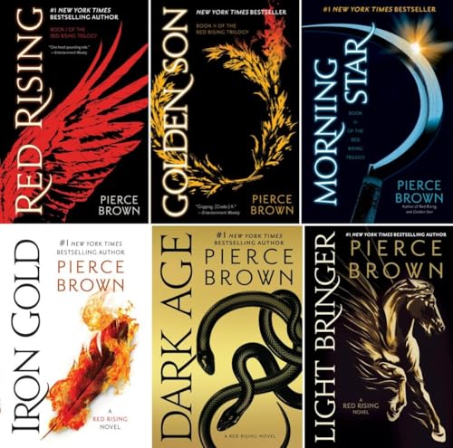 Red Rising Series 6 Books Set - Red Rising, Golden Son, Morning Star, Iron Gold, Dark Age, Light Bringer