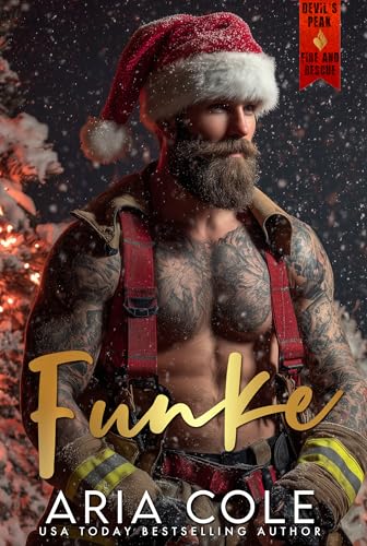 Funke: Eine Feuerwehrmann- und Kleinstadtbibliothekarin-Romance mit Wahlfamilie, erzwungener Nähe und eingeschneiter Weihnachtsmagie (Devil’s Peak Feuerwehr-Rettung 2)